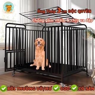 🐶Chuồng Chó Vuông Cao Cấp Lồng Chó NAN ỐNG DÀY 1.5cm Chuồng Chó Lớn Chuồng Chó Nan Ống Sơn Tĩnh Điện 