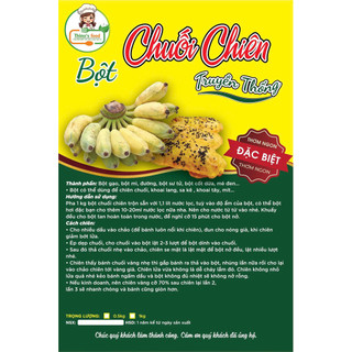 Bột chuối chiên truyền thống 1kg/ bột chuối chiên đậu xanh cốt dừa 500gram