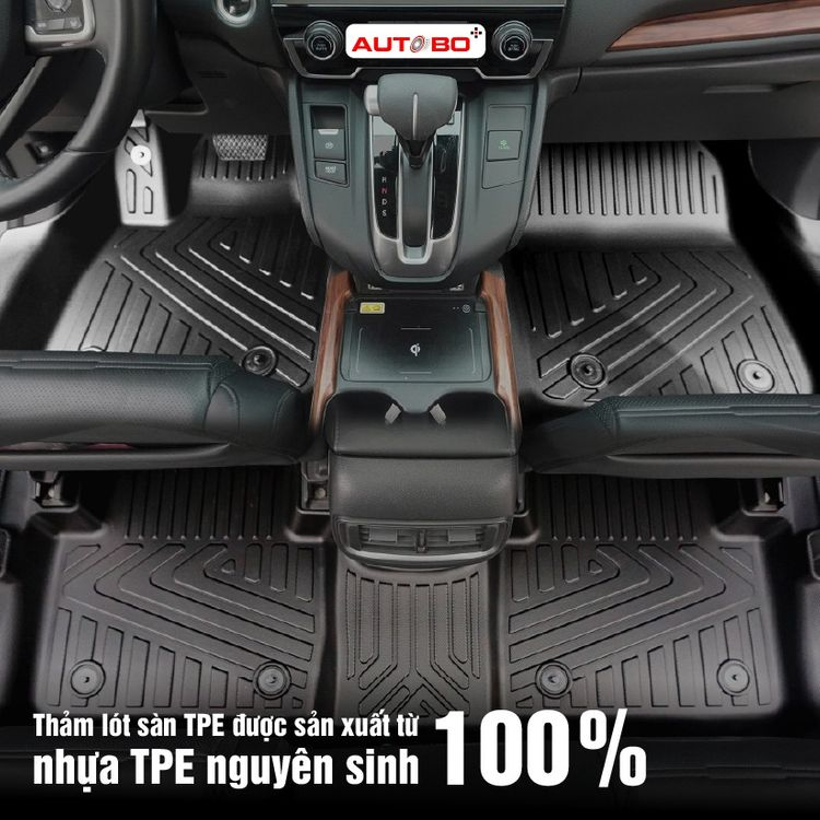 Thảm Lót Sàn Ô Tô TPE Cao Cấp Vinfast TRÀN VIỀN BẬC CỬA Ôm Khít Form Xe, Không Mùi Ẩm Mốc | Autobo+