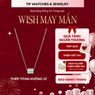  Vòng Cổ Titan Không Gỉ WISHES Tif Watches Dây Chuyền Nữ Trang Sức Chính Hãng Sang Trọng 