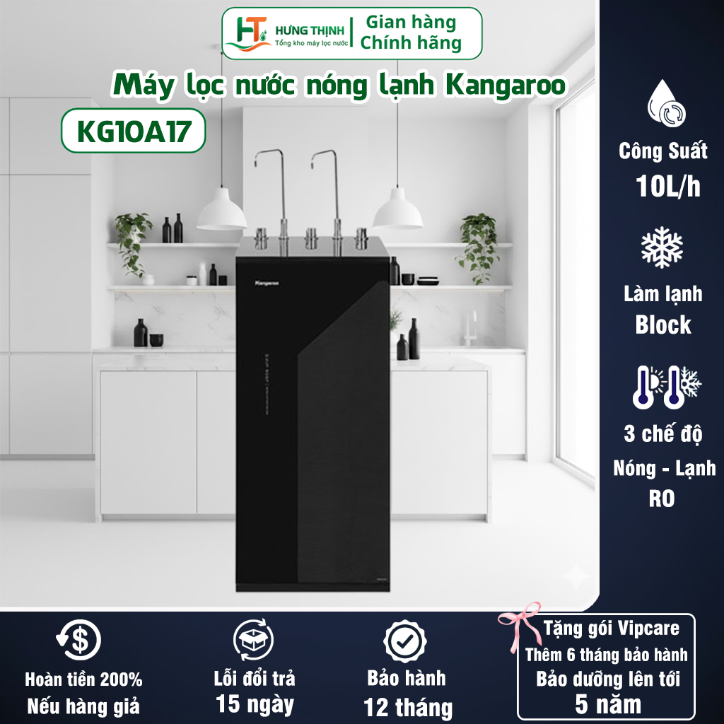 Máy Lọc Nước Kangaroo Infinity Nóng Lạnh KG10A17 10 Cấp Khoáng BH 12 Tháng