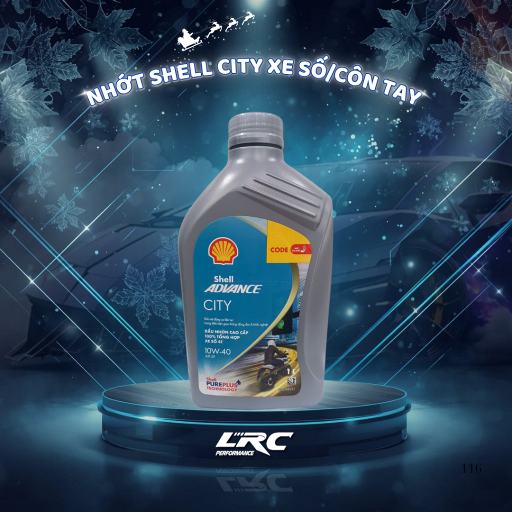 Nhớt Shell Advance City 10W40 1L – Dầu Nhớt Xe Số, Xe Côn Tay Chính Hãng