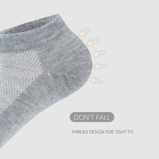 Combo gồm 4 đôi tất vớ cổ ngắn thông hơi hàng cao cấp màu xám