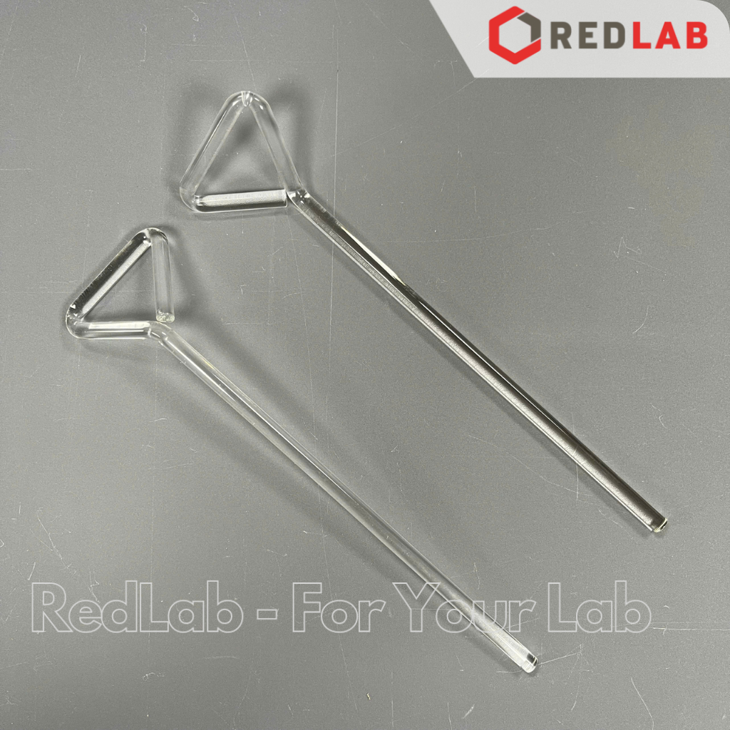 Que trang thủy tinh (que cấy trải vi sinh / que tam giác) dùng trong thí nghiệm nuôi cấy nấm men vi 