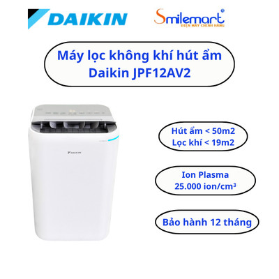 Máy lọc không khí và hút ẩm Daikin JPF12AV2 - Bảo hành chính hãng tại nhà 12 tháng.