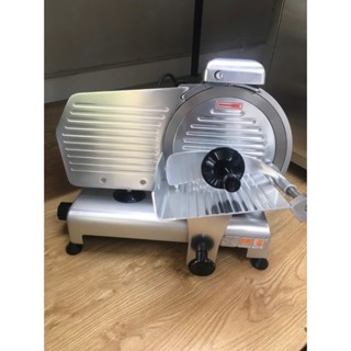 Máy Thái Thịt Chín - Máy Cắt Giò Chả, Xúc Xích, Tai Heo Es250 Dao Inox Bán Tự Động