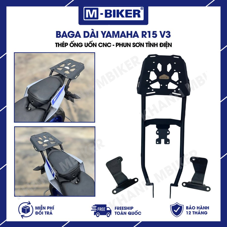 Baga R15 V3, Cảng sau Yamaha R15 V3, thép ống CNC Phun sơn tĩnh điện chính hãng MBiker