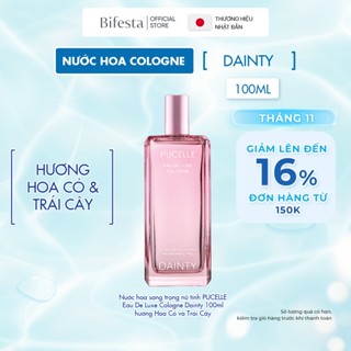  Nước hoa sang trọng nữ tính PUCELLE Eau De Luxe Cologne Dainty 100ml hương Hoa Cỏ và Trái Cây 