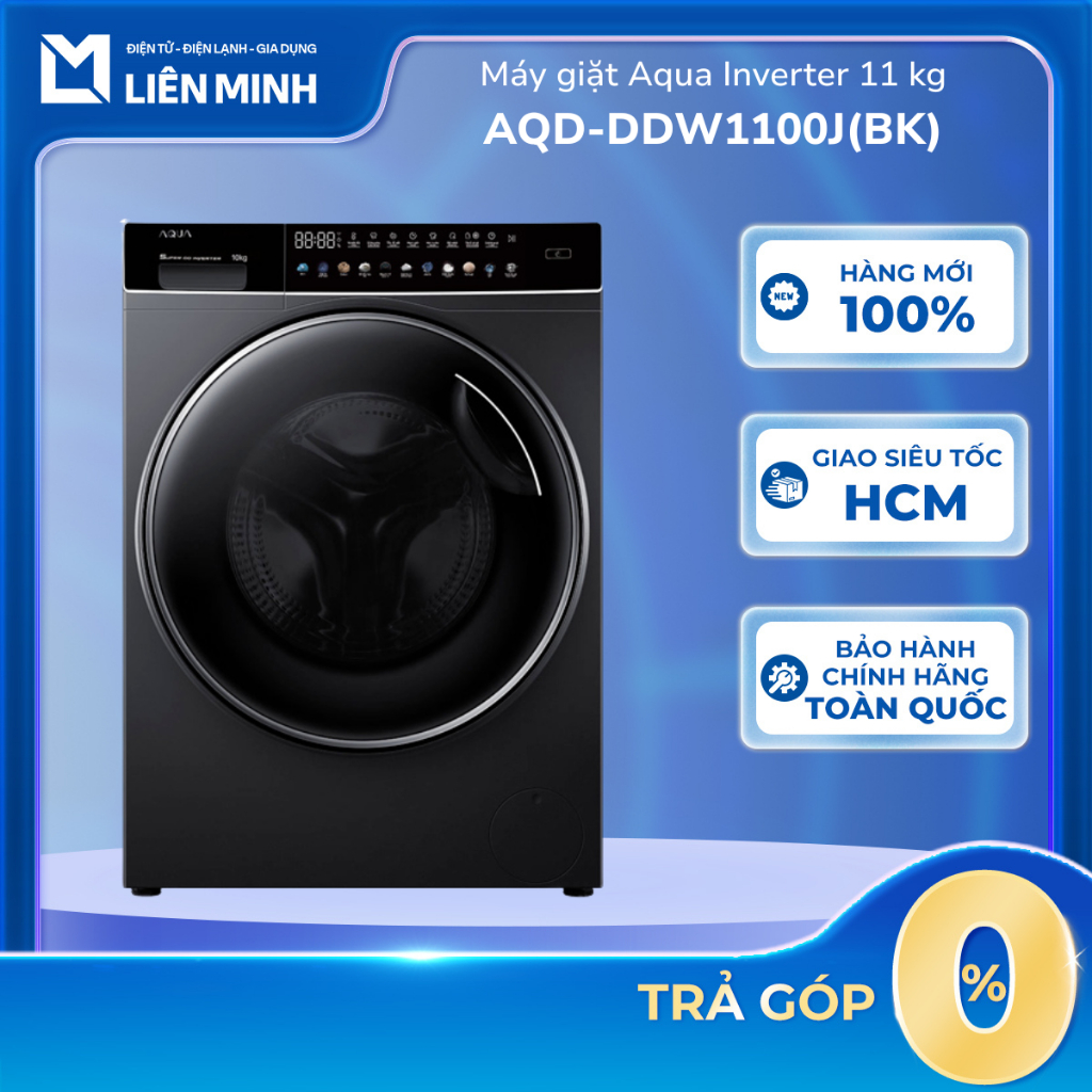 AQD-DDW1100J(BK) - Máy Giặt Aqua Inverter 11 Kg AQD-DDW1100J(BK) - Bảo Hành Chính Hãng