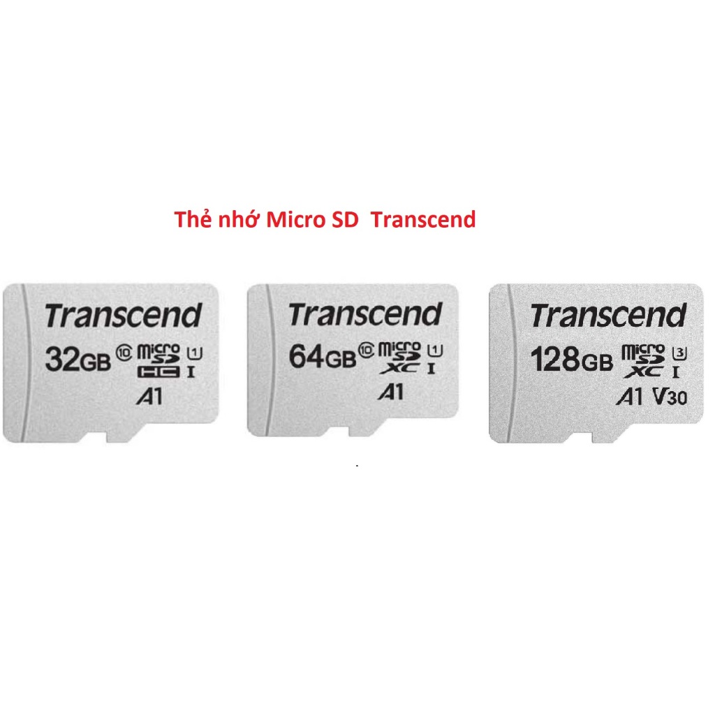 Thẻ nhớ Micro SD ( 32GB - 64GB - 128GB ) Transcend
