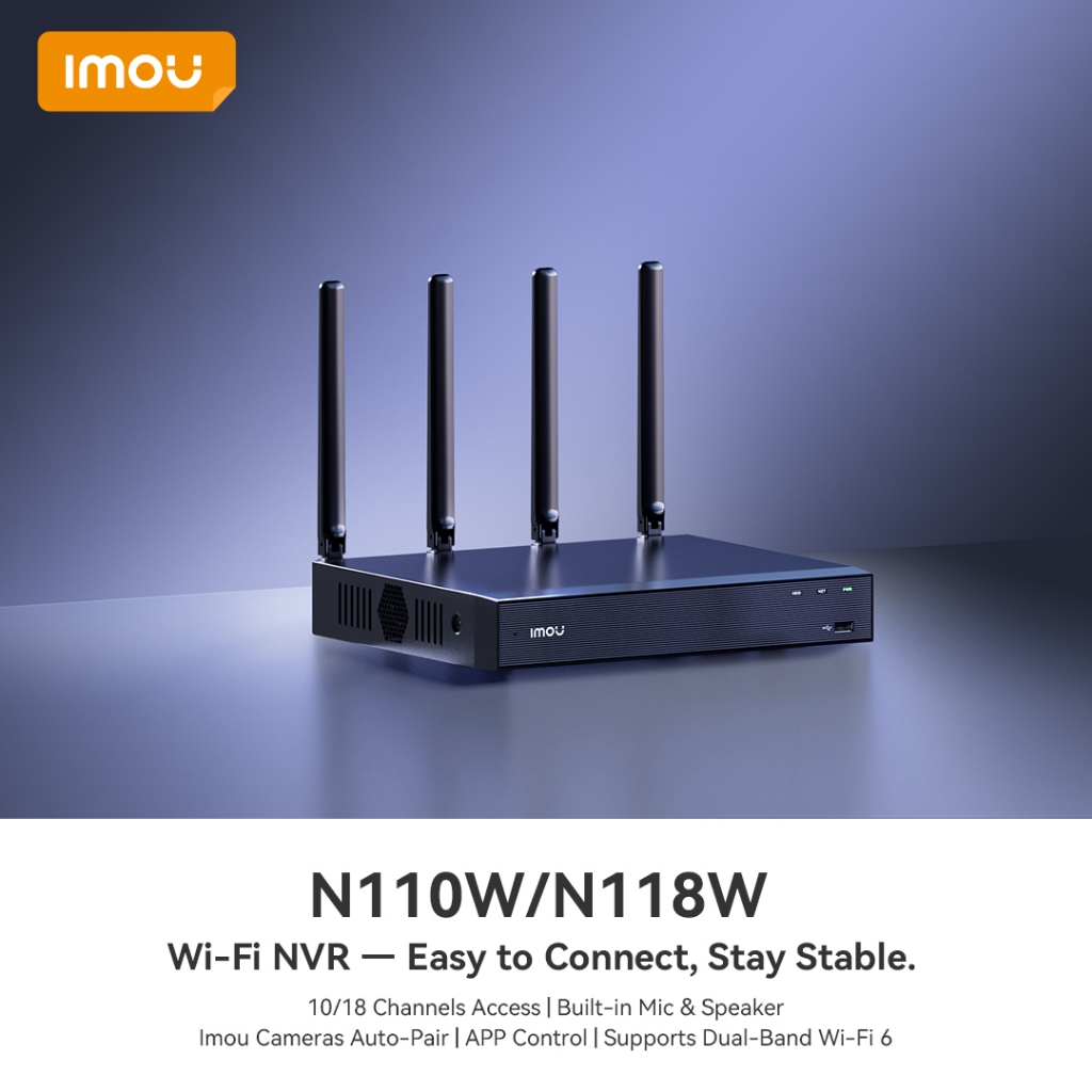 Đầu Ghi Hình NVR IMOU 10/18 Kênh – Model N110W / N118W – Hỗ Trợ Wifi – Kết Nối Camera IP IMOU
