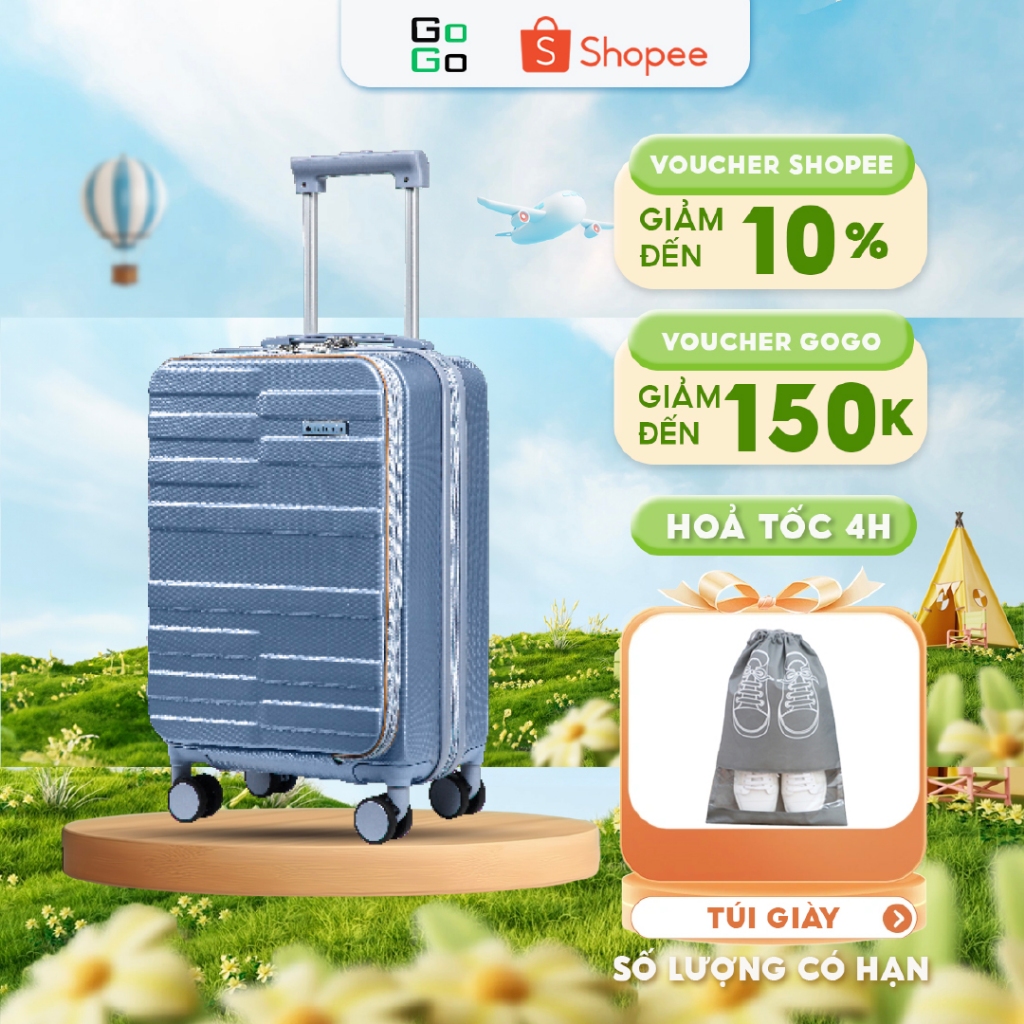 Vali JOYWAY TR021–Nhựa ABS Cao Cấp,Siêu Nhẹ,Chống Va Đập,Khóa TSA,Bánh Xe Xoay 360,Dễ Dàng Di Chuyển