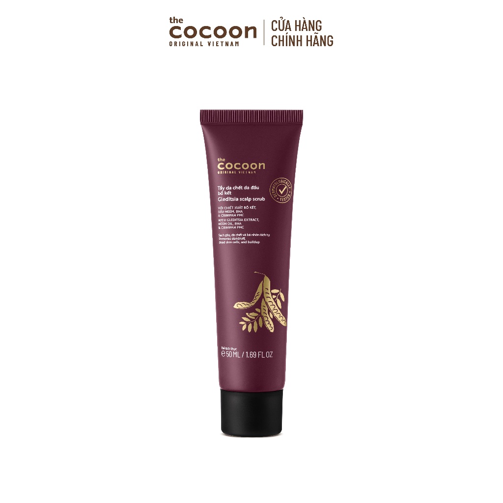 HÀNG TẶNG KHÔNG BÁN - Trial size - Tẩy da chết da đầu bồ kết Cocoon 50ml