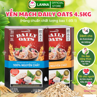 【TOP CHẤT LƯỢNG】Yến Mạch Farmer Daily Oats Chile cán dẹt/ vỡ thùng 4.5kg Không Đường, Bé Ăn Dặm