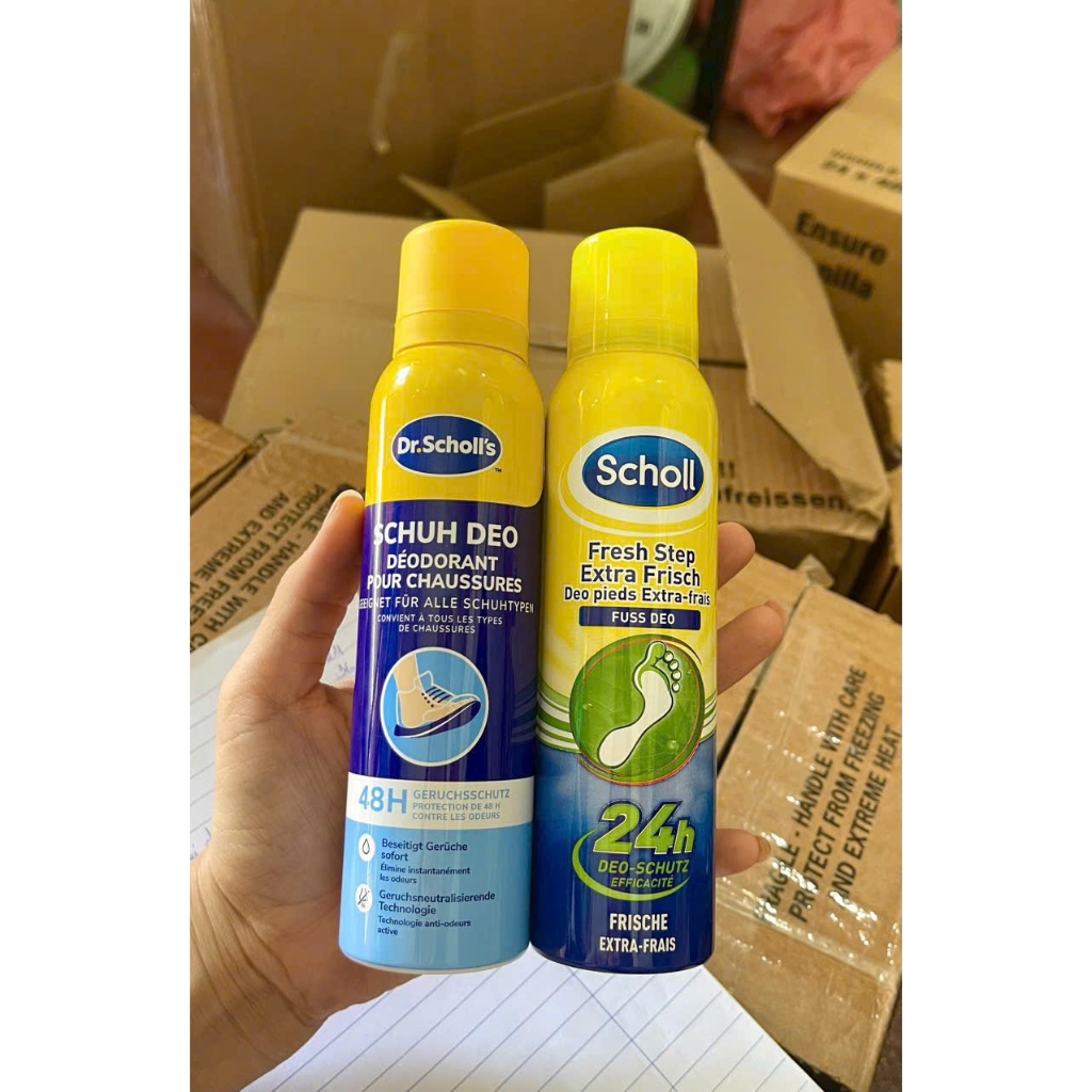 Xịt khử khuẩn và mùi hôi dành cho chân Scholl Fresh Step Extra Frisch Fuß Deo 150 ml