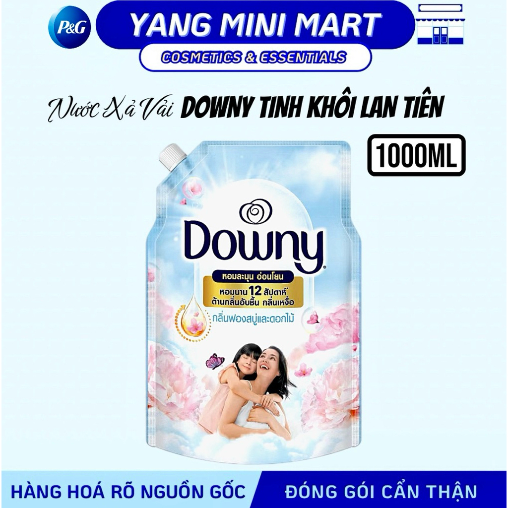 Nước Xả Vải Downy 1L Hương Tinh Khôi Lan Tiên - Downy 1000ml HÀNG THÁI LAN TEM PHỤ