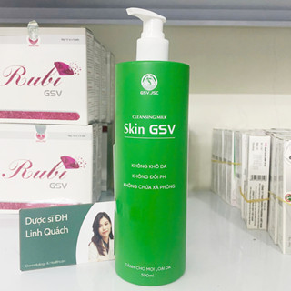  Sữa rửa mặt làm sạch dịu nhẹ dành cho mọi loại da - Skin GSV Cleansing Milk 500ml  Chính hãng  