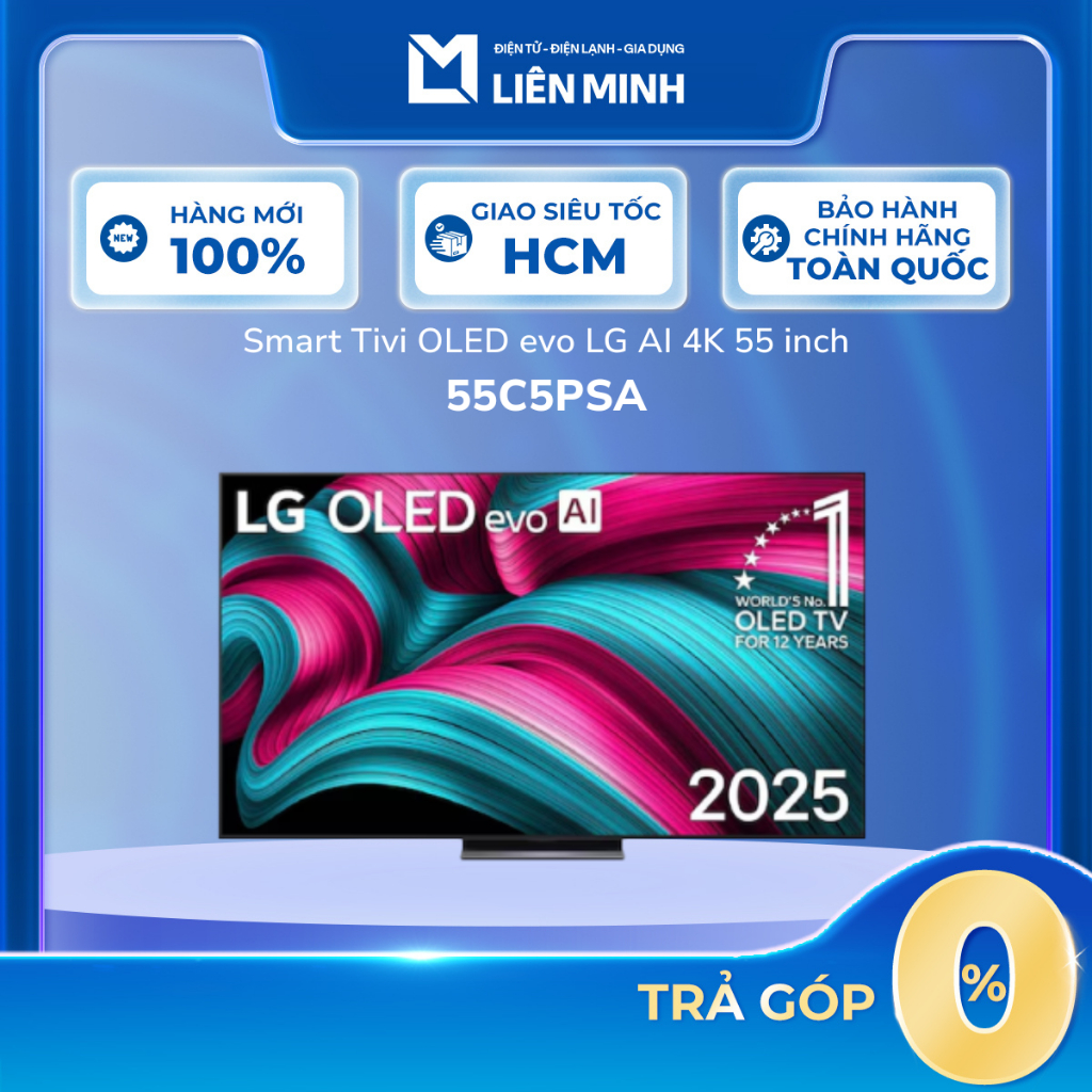 55C5PSA - Smart Tivi OLED LG Evo AI 4K 55 Inch OLED55C5PSA [GIÁ MÁY]
