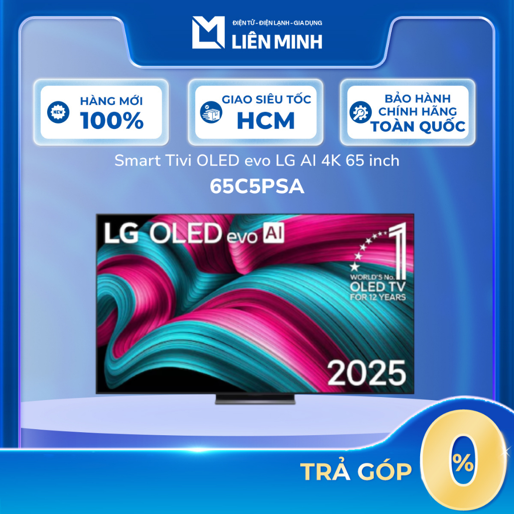 65C5PSA - Smart Tivi OLED LG Evo AI 4K 65 Inch OLED65C5PSA - Bảo Hành Chính Hãng