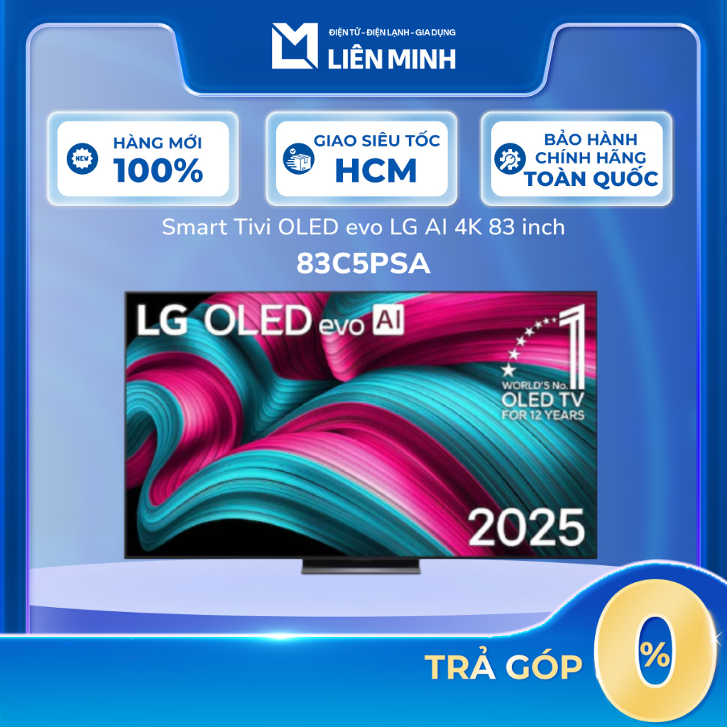 83C6PSA | 83C5PSA Smart Tivi OLED LG Evo AI 4K 83 Inch OLED83C6PSA