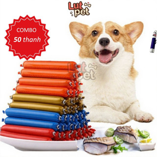  Xúc Xích Cho Chó Mèo Combo 50 Thanh Xúc Xích Cho Chó Các Vị Đồ Ăn Thức Ăn Cho Thú Cưng - Lutpet 