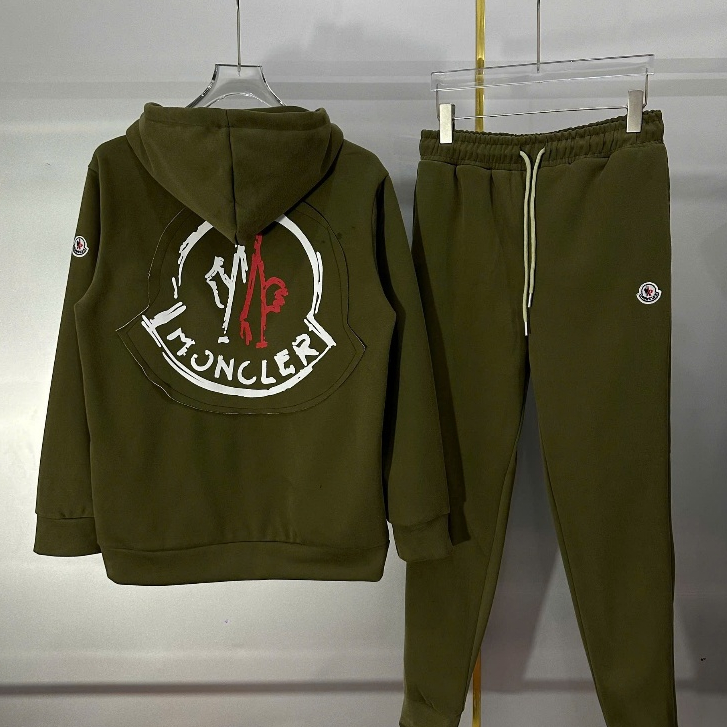 [xả thanh lý]-Bộ Quần Áo Nỉ Hoodie Zip Nam Mon cler Logo - Bộ Quần Áo Thu Đông Hoodie MOn cler Thêu Siêu Nét