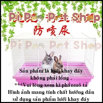 Lưới khay đáy của lồng đại 50x30x30 cho hamster thỏ bọ