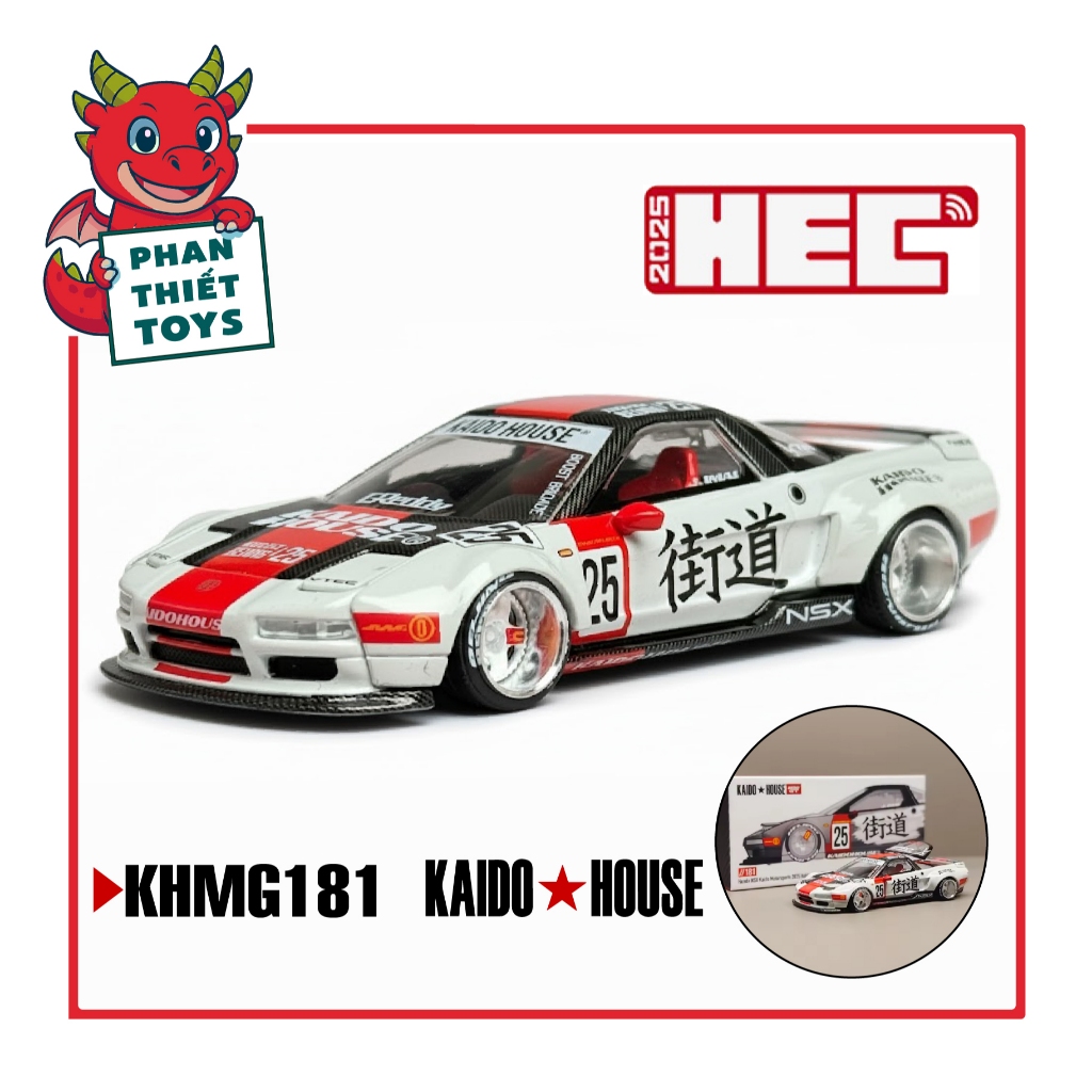 Mô hình xe Honda NSX Kaido Motorsports 2025 Hobby Expo China exclusives tỉ lệ 1:64 Kaido House KHMG1