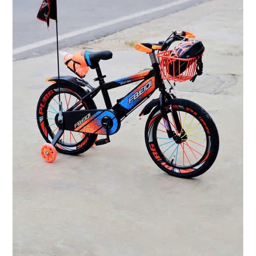 Xe Đạp Trẻ Em Xe Đạp Địa Hình 12in 14in 16in Có Baga Bình Nước Bé Trai Bé Gái Có Kèm Bánh Phụ