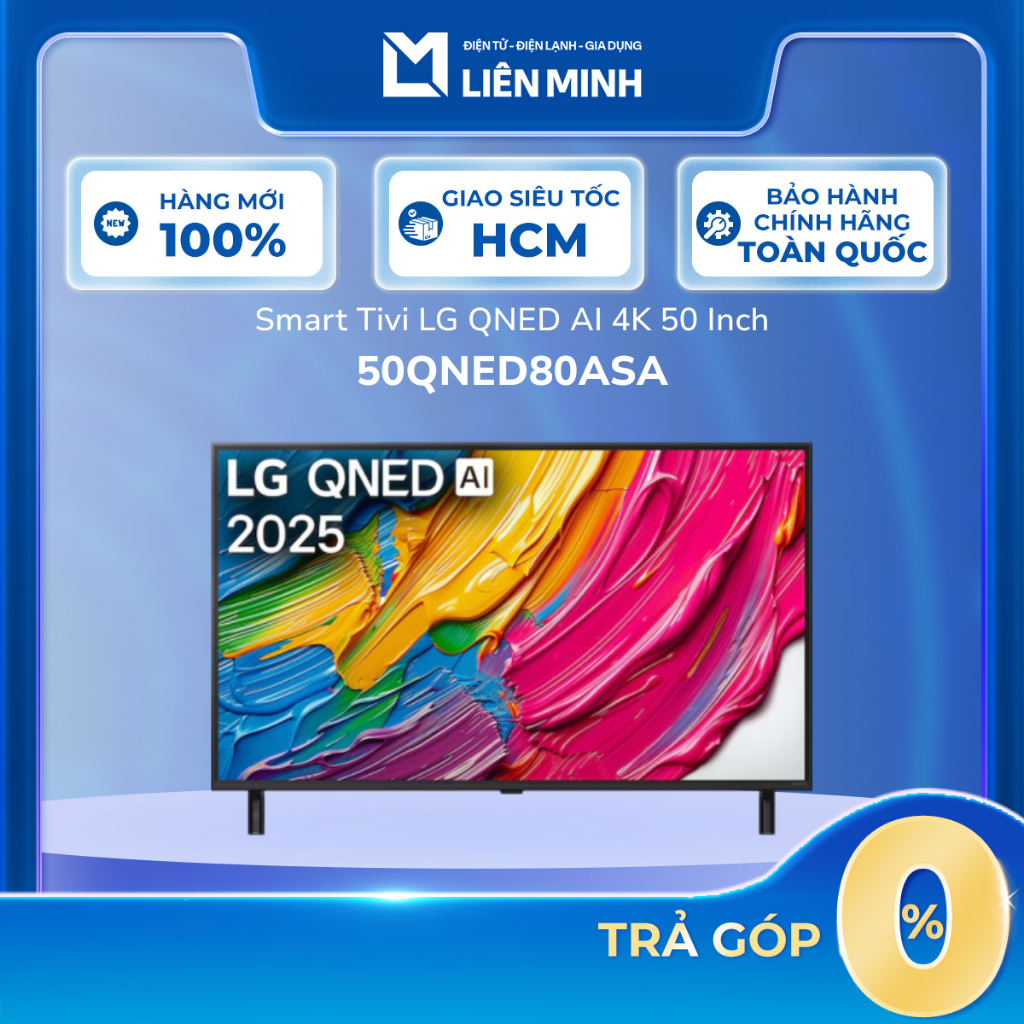 50QNED80ASA - Smart Tivi LG QNED AI 4K 50 Inch 50QNED80ASA - Bảo Hành Chính Hãng
