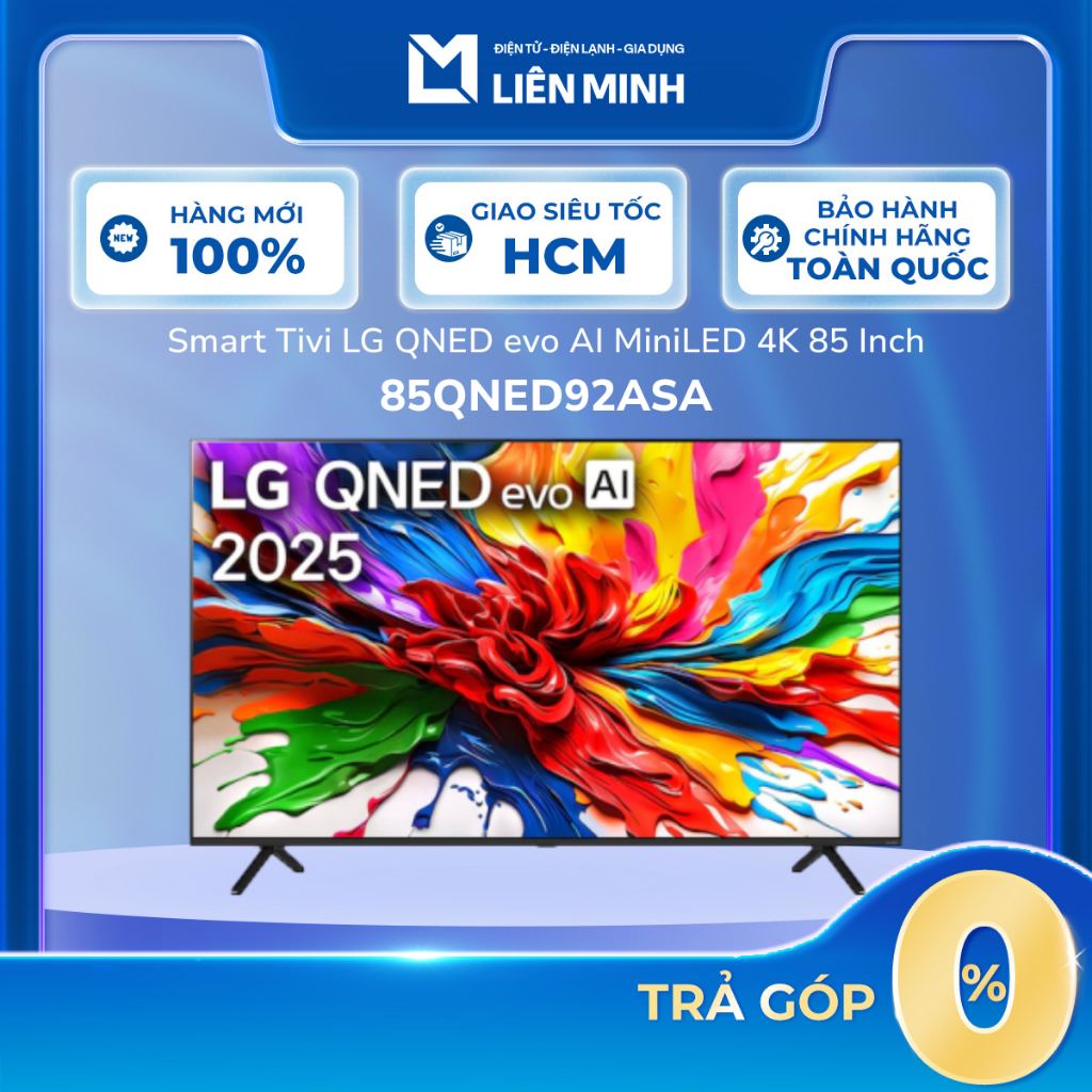 85QNED92ASA (85 Inch)  / 75QNED92ASA (75 Inch)  - Smart Tivi LG QNED Evo AI Mini LED 4K - Bảo Hành C