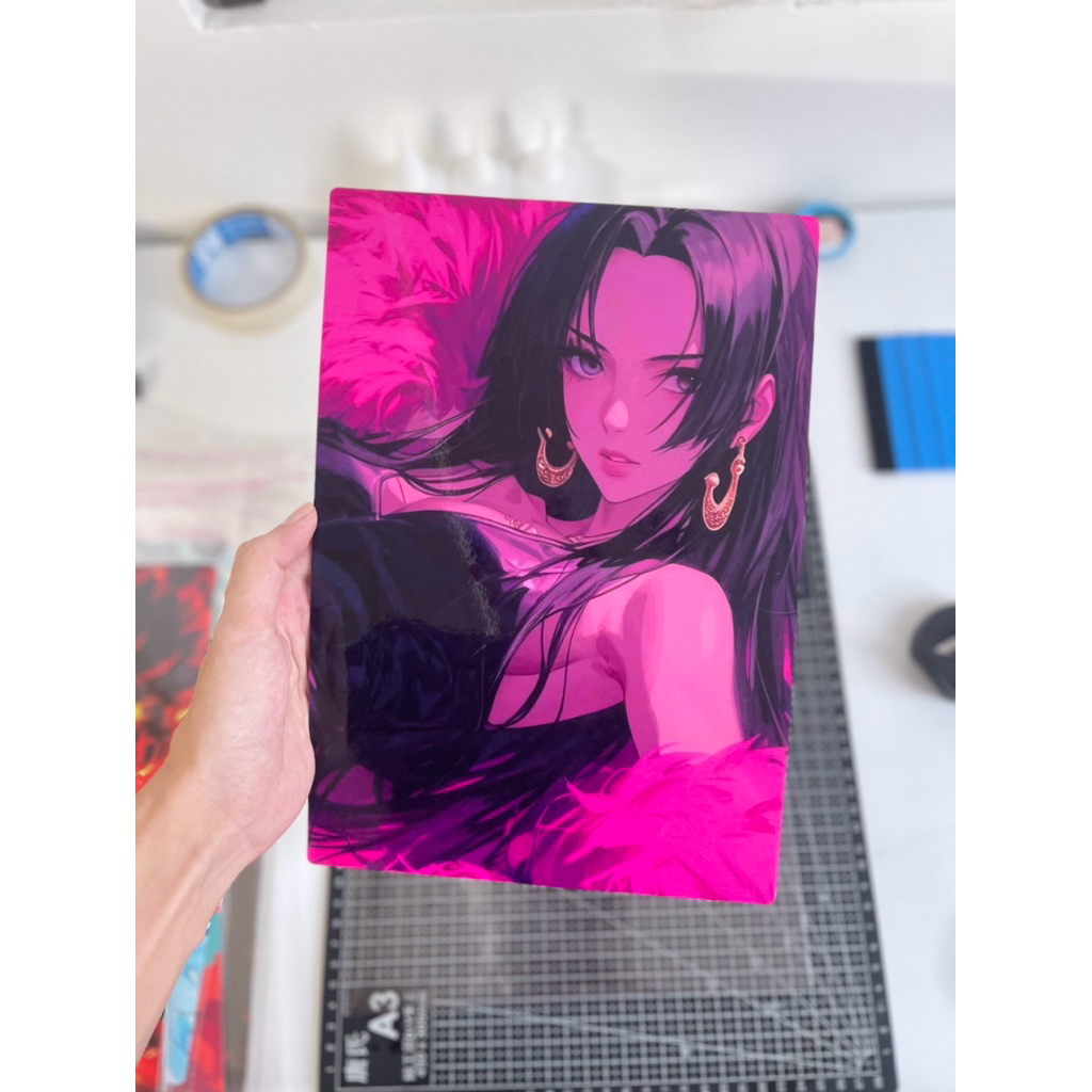 Poster Boa Hancock One Piece - Ivory cán bóng cực nét chất lượng cao (A4)