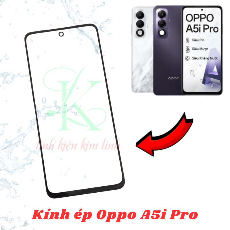 Kính ép trên màn hình dành cho Oppo A5i Pro | kính ép dành cho Oppo A5i Pro
