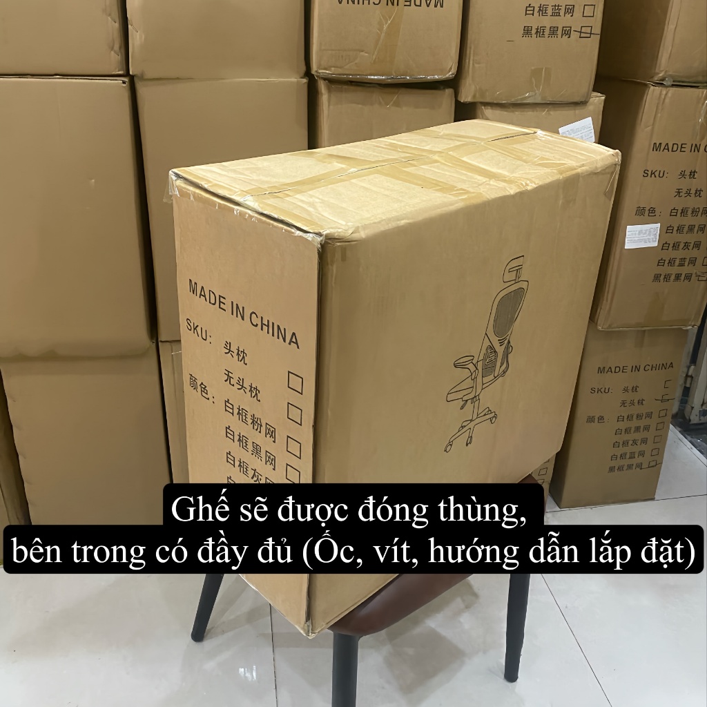 Ghế Công Thái Học {PTS01-KT} Không Tựa Đầu, Chống Mỏi Lưng, Kiểu Dáng Hiện Đại, Khung Nhựa PP Cao Cấp | BigBuy360 - bigbuy360.vn