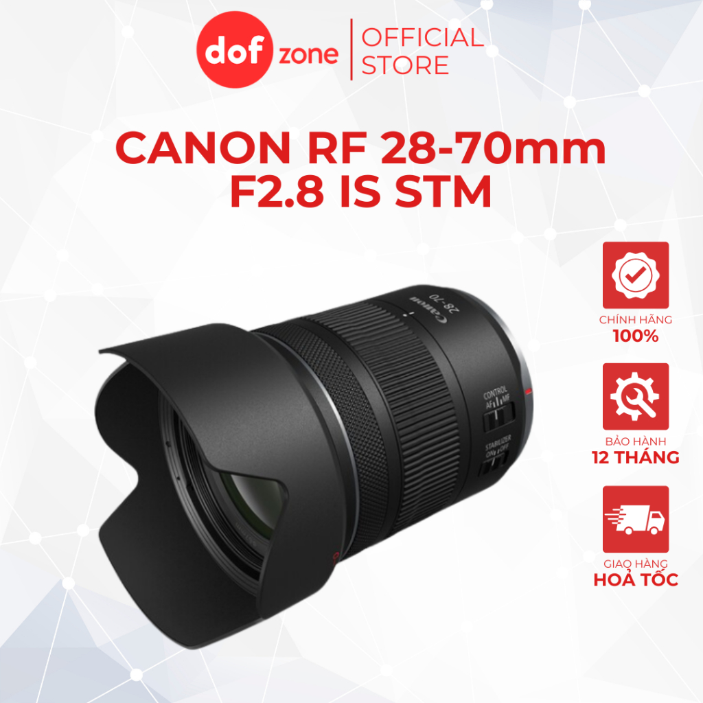 Ống kính Canon RF 28-70mm F2.8 IS STM | Chính Hãng Bh 24 Tháng