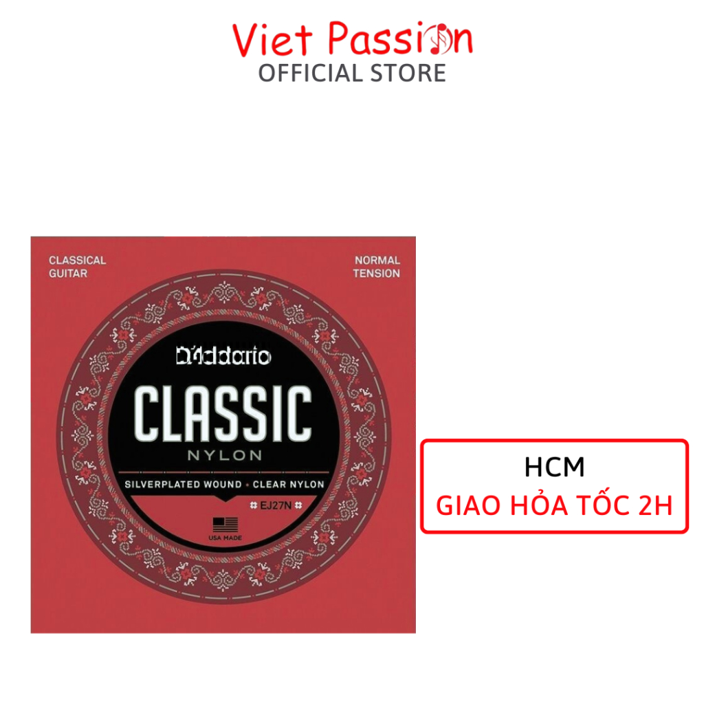Dây đàn guitar classic Dazdario EJ27N dây đàn guitar cổ điển nylon chất lượng Viet Passion HCM