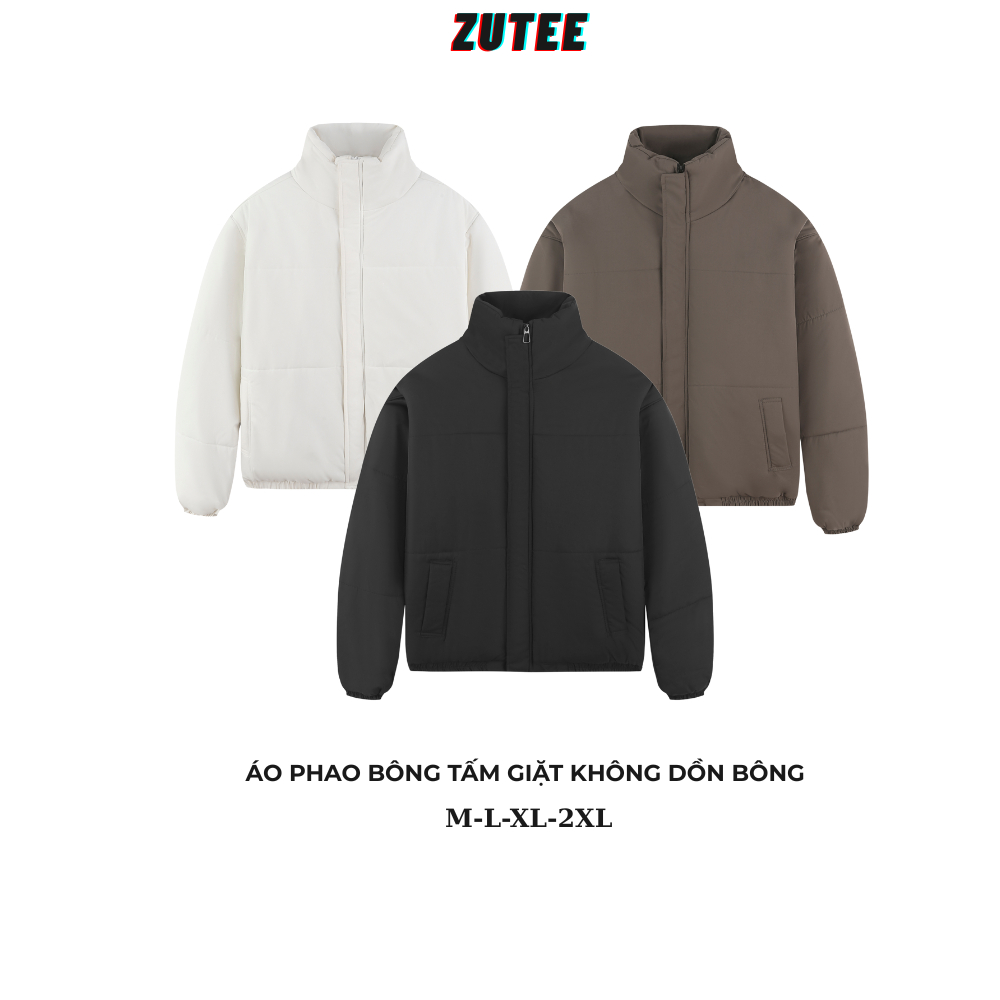Áo Phao Bông Tấm Nam Nữ ZUTEE Không Dồn Bông Khi Giặt Máy | BigBuy360 - bigbuy360.vn