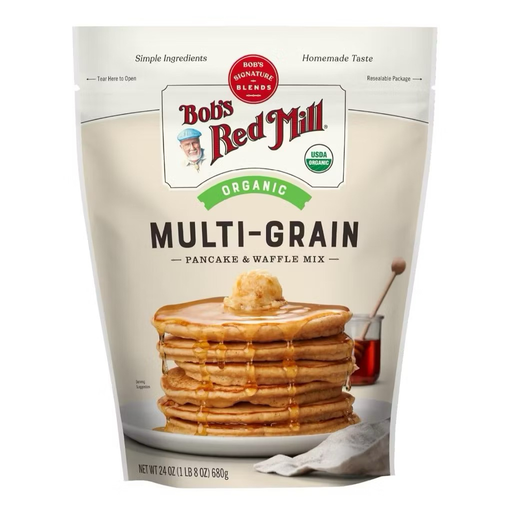 Bột Làm Bánh Pancake /Wafffle Đa Hạt Hữu Cơ Bob's Red Mill-680g- Organic Multi Grain Flour