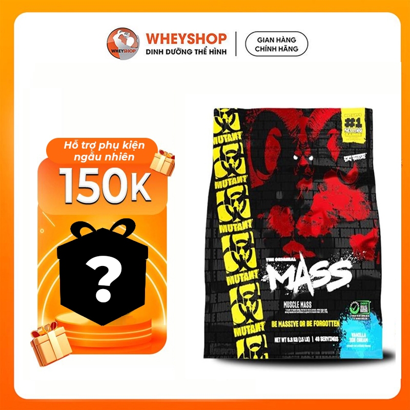 Bột bổ sung dinh dưỡng Mass Gainer Mutant Mass (5Lbs - 15Lbs) | Made in Canada | WHEYSHOP