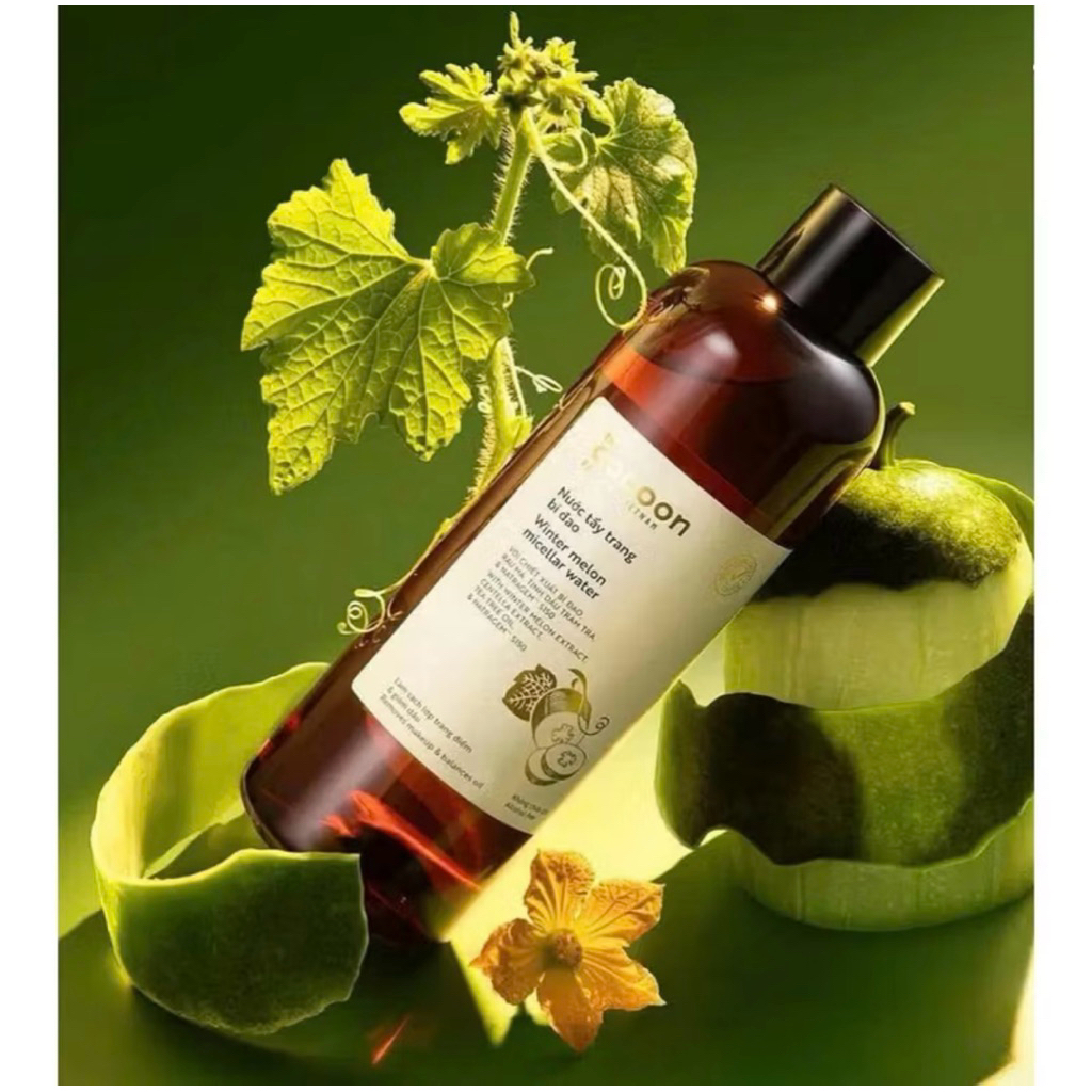 Nước tẩy trang bí đao The Cocoon Vietnam 500ml thuần chay cho da dầu mụn