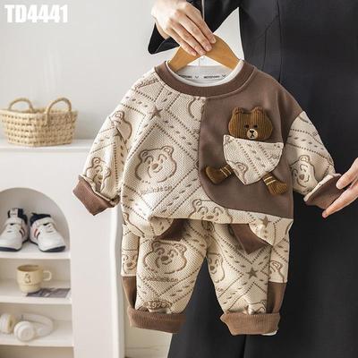 Set Đồ Bộ Áo Sweeter Nỉ Họa Tiết Ngôi Sao Quần Dài Bé Trai 1-5 Tuổi MINTSCLOSET Quảng Châu - TD4411