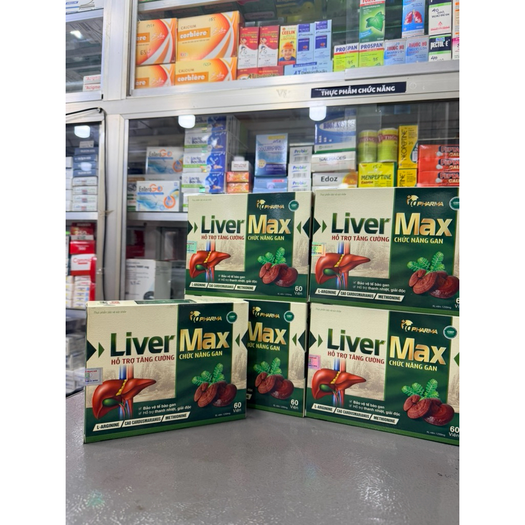 Tăng cường chức năng gan - Liver Max hộp 60 viên - Bảo vệ tế bào gan, thanh nhiệt, giải độc
