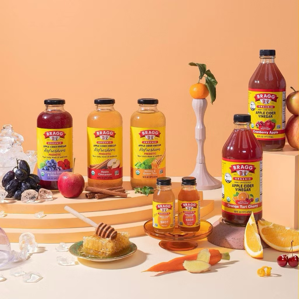 Nước uống giấm táo Bragg-473ml- Apple Cider Vinegar Refreshers