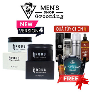   MUA 1 TẶNG 2  Sáp vuốt tóc Roug trắng V4 Roug đen Roug Matte Roug Matt Clay chính hãng 