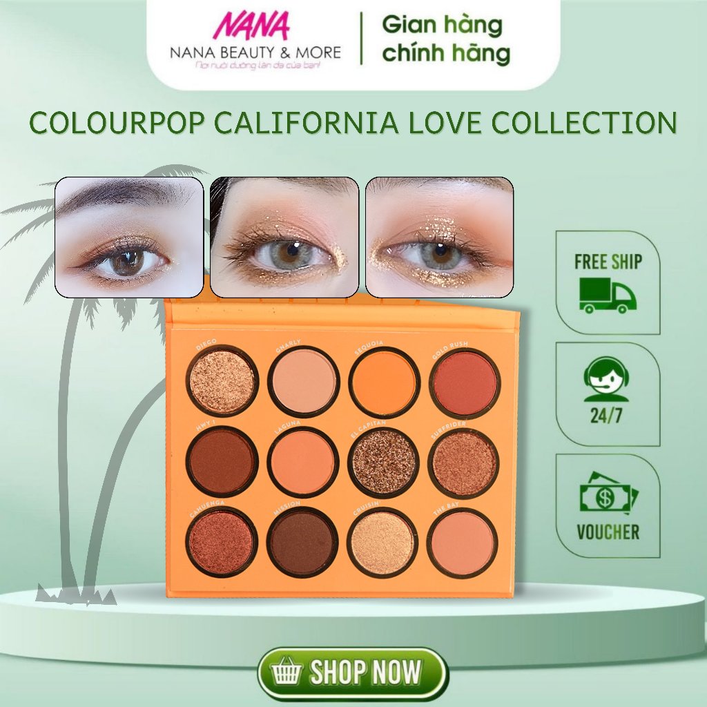 Bảng Mắt ColourPop California Love Eye Palette 12 Ô - Nana Shop