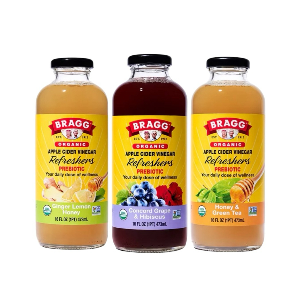 Nước Uống Giấm Táo Bragg🌿 Apple Cider Vinegar Refreshers 473ml