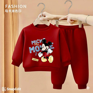  Sét áo kèm quần Nỉ bông cho bé Gái in hình Mickey đủ size 9 - 25 kg   Nỉ Mickey   
