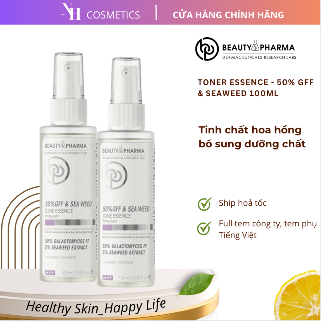 [TEM CTY] Toner Essence - 50% GFF & SEAWEED Xịt Dưỡng Ẩm Cân Bằng Da Bổ Sung Dưỡng Chất 100ml