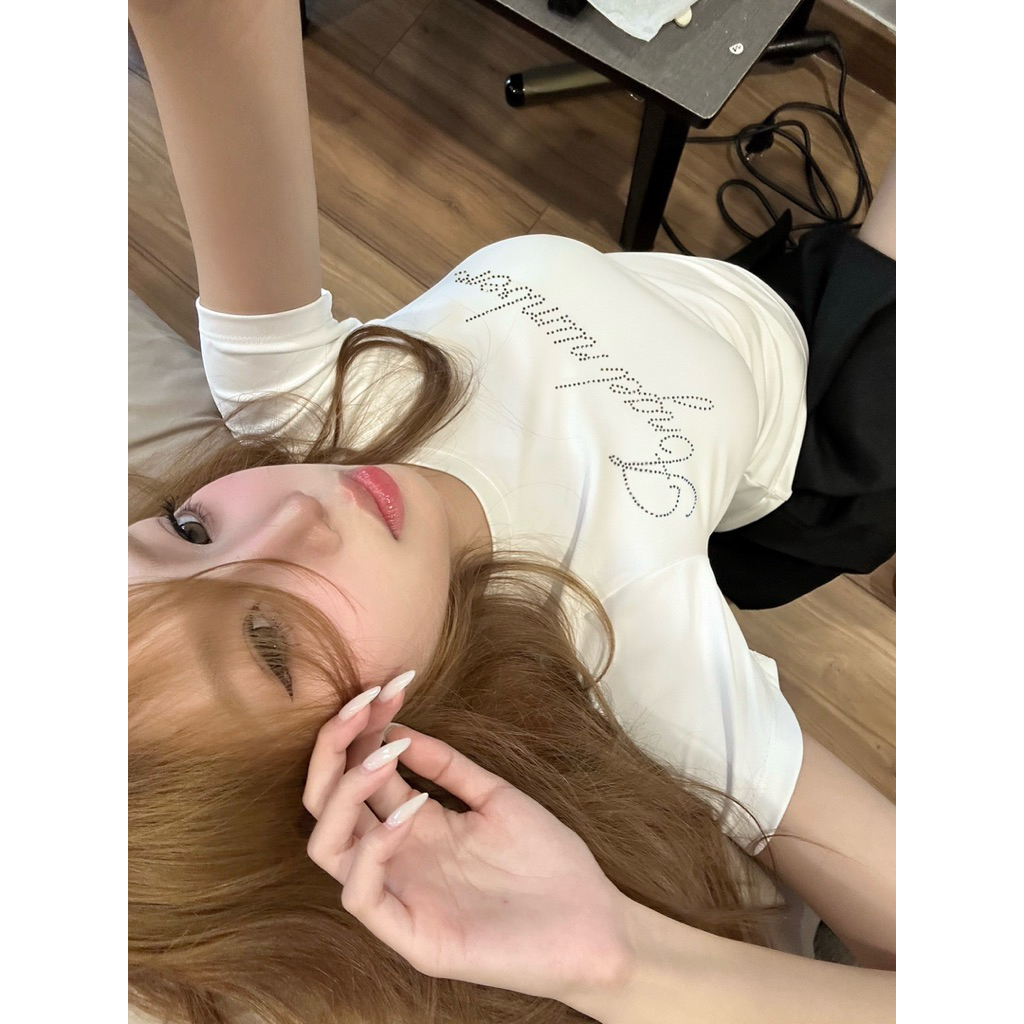 Miss Cherine Angel Number áo babytee đính đá