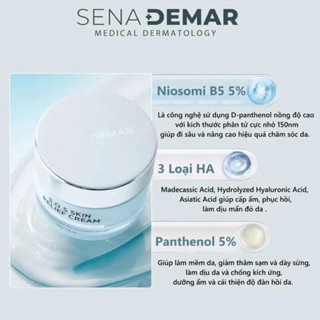  Kem dưỡng sena demar s.o.s skin relef cream 50ml dưỡng ẩm phục hồi dưỡng trắng da hàn quốc  tặng Mặt nạ kr.lab  